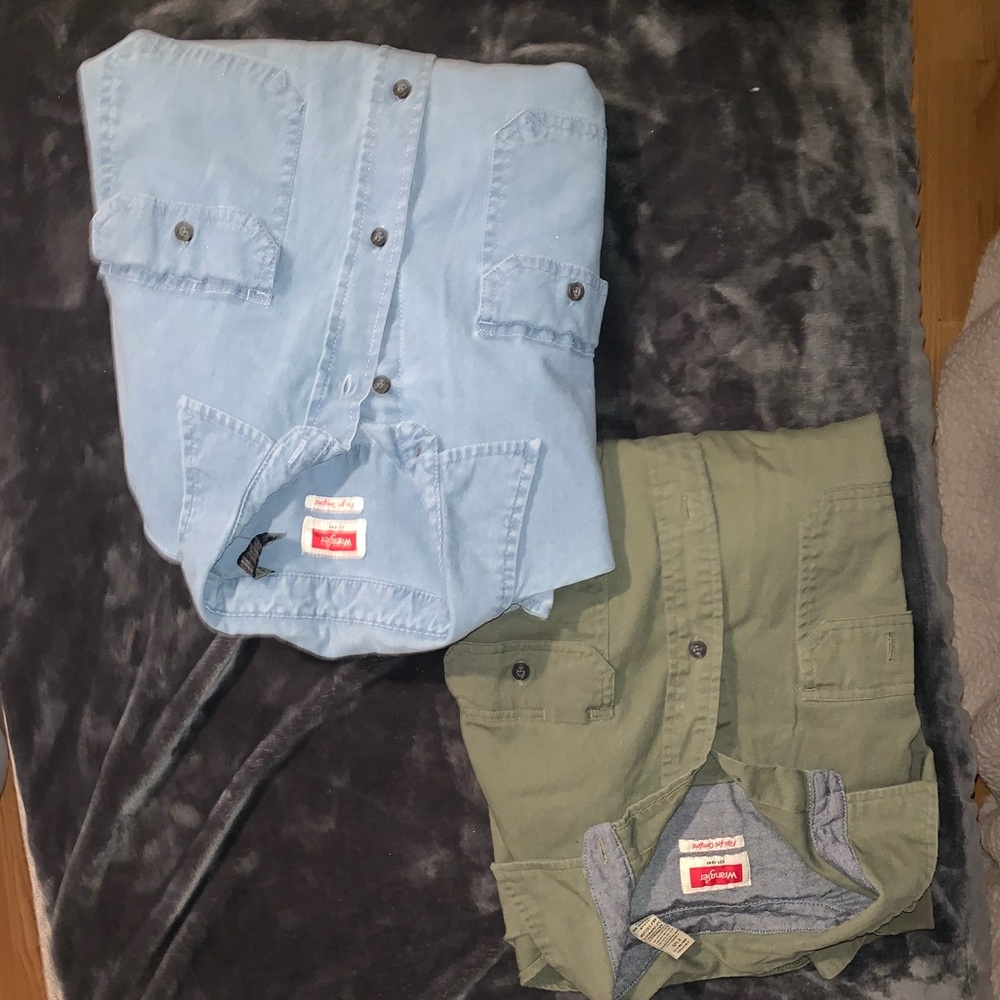 Long sleeve wrangler button downs